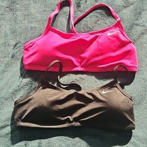 Nike Pink & Brown Women's Light Support Sports Bras